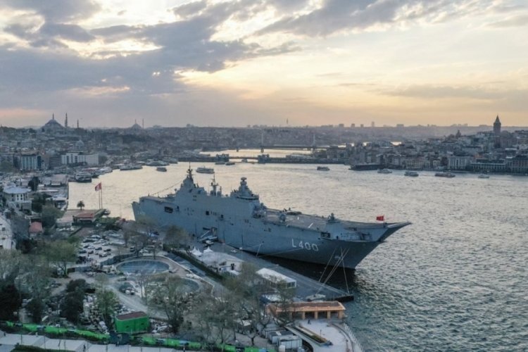 Ziyarete açılan TCG Anadolu’ya yoğun ilgi