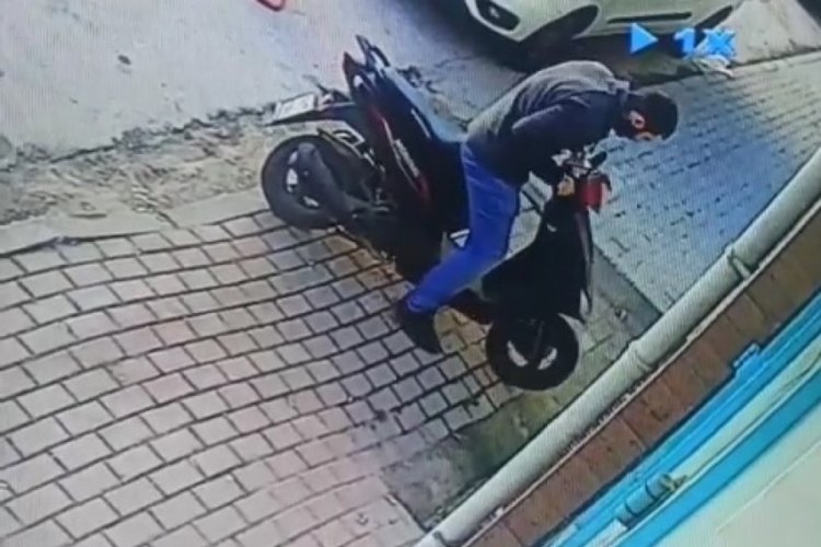 Bursa’da güpegündüz motosiklet çaldı