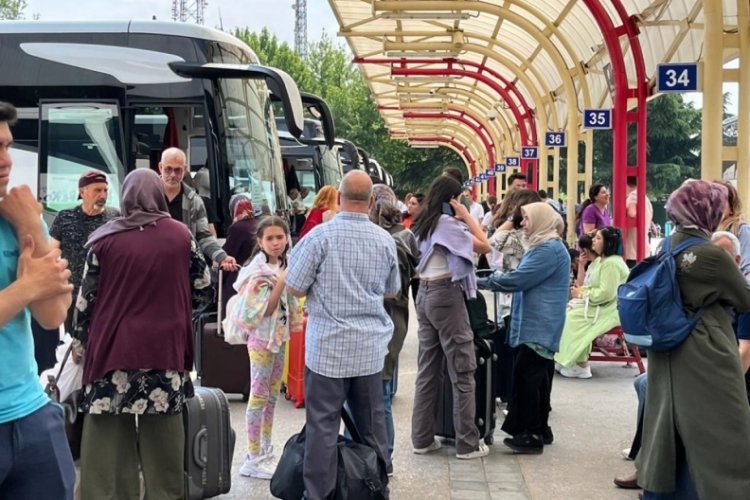 Otobüs Terminalinde yoğunluk başladı