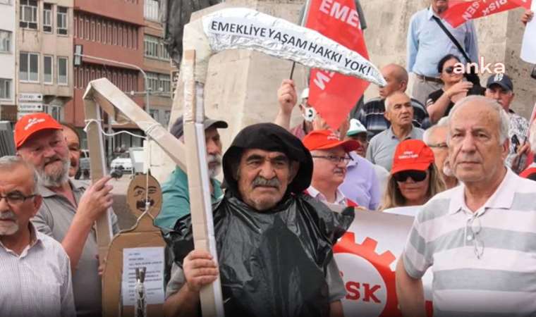 DİSK emekli maaşlarına yapılan yüzde 25’lik zammı protesto etti