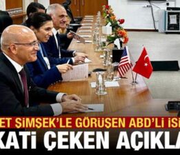 Mehmet Şimşek’le görüşen ABD’li isimden flaş açıklama