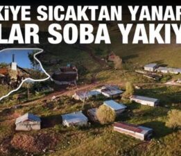 Türkiye’nin dört bir yanı sıcaktan kavrulurken, onlar soba yakıyor