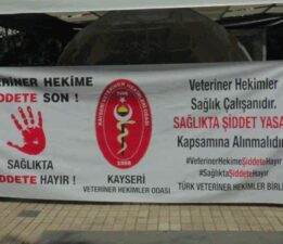 Veteriner hekimler şiddete karşı kliniklerini kapattı