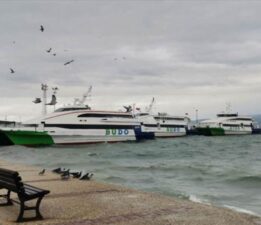 Deniz otobüsü seferlerine ‘fırtına’ engeli!