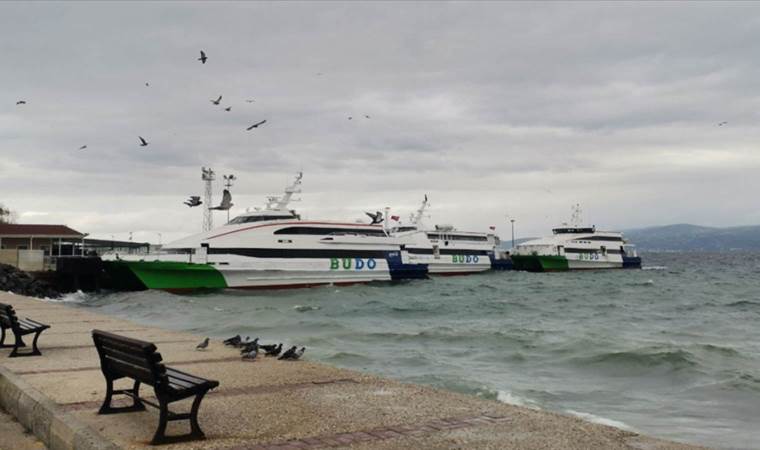 Deniz otobüsü seferlerine ‘fırtına’ engeli!