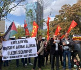 HKP’den ABD Büyükelçiliği önünde Blinken protestosu: Yankee go home!