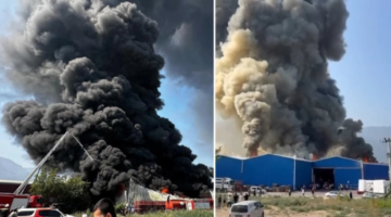 Bursa’da yangın! 4 fabrika kül oldu