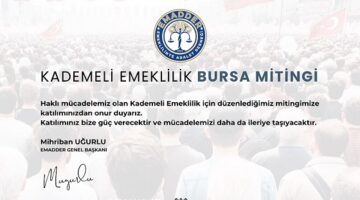 EMADDER Bursa’da Büyük Mitinge Hazırlanıyor!